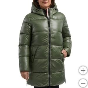 Hunter Green Puffer Jacket